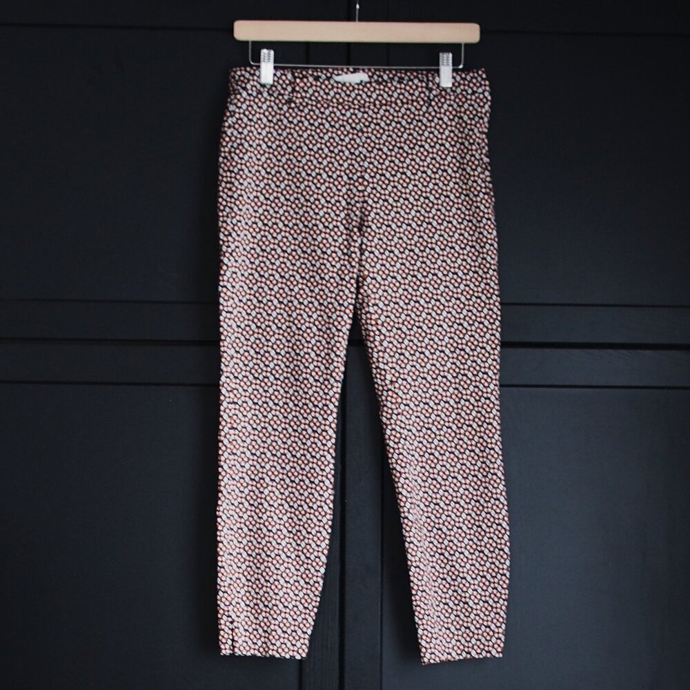 H&M | Cotton Blend Cropped Print Pants